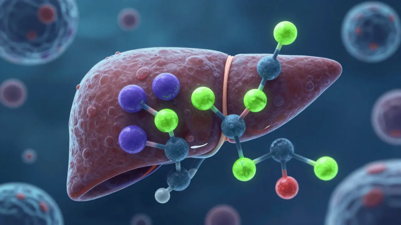Zobrazení metabolismu CBD v játrech na buněčné úrovni
