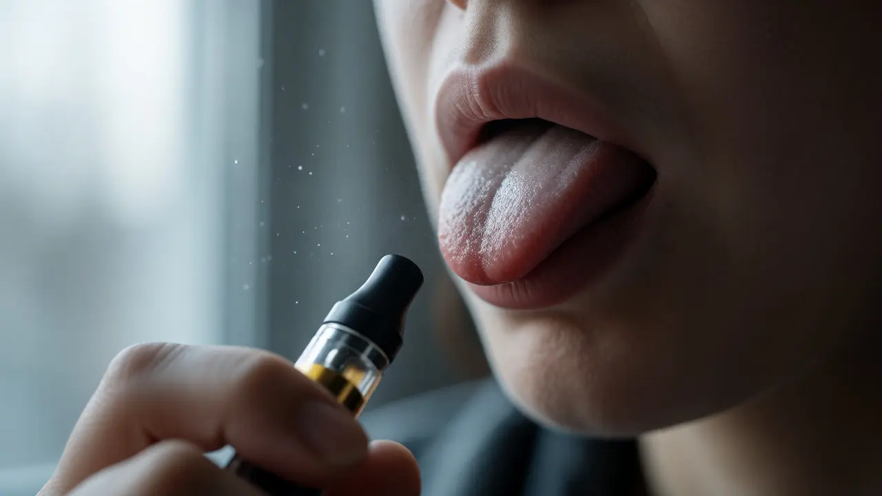 Co je Vaper's tongue? Příčiny, řešení a vliv konopí